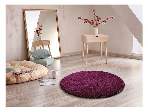 Covor rotund Universal Aqua Liso, ⌀ 80 cm, violet