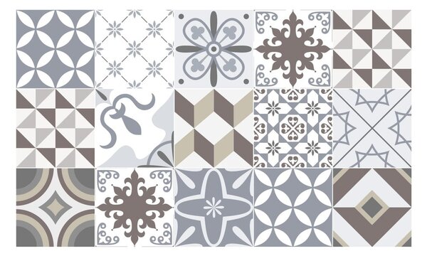 Autocolant de pardoseală, impermeabil Ambiance Brown Style, 100 x 60 cm