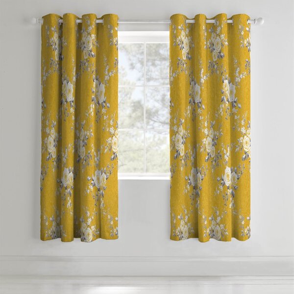 Draperii galbene 2 buc. 168x183 cm Canterbury – Catherine Lansfield
