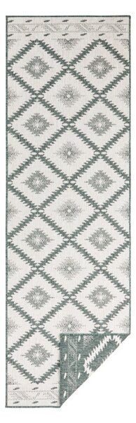 Covor adecvat pentru exterior NORTHRUGS Malibu, 250 x 80 cm, verde-crem