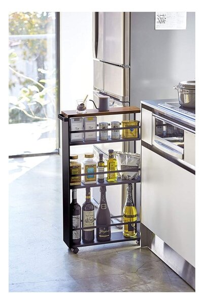 Etajeră de baie neagră din metal 47,5x81 cm Tower – YAMAZAKI