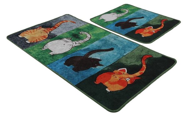 Covorașe de baie 2 buc. 60x100 cm Gatto Carino – Foutastic