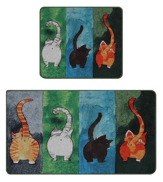 Covorașe de baie 2 buc. 60x100 cm Gatto Carino – Foutastic