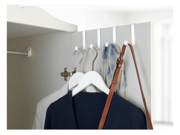 Set 4 cârlige suspendate Wenko Home, alb