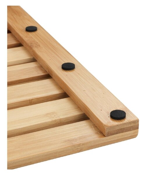 Covor din bambus potrivit și pentru exterior Wenko Bamboo, 60 x 40 cm