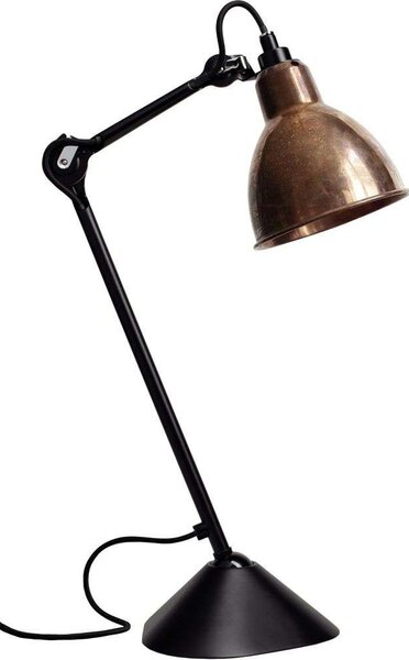 DCW - 205 Lampă de Masă Black/Raw Copper Lampe Gras