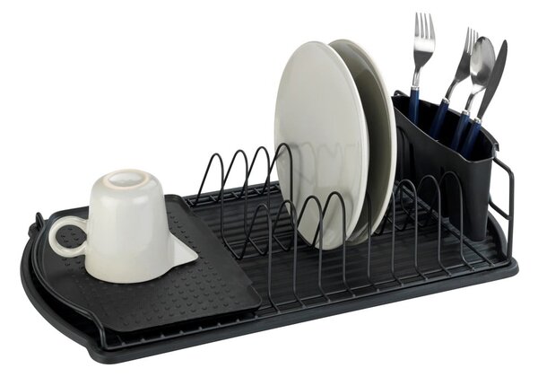 Suport pentru scurs vase Wenko Drip Basic, negru