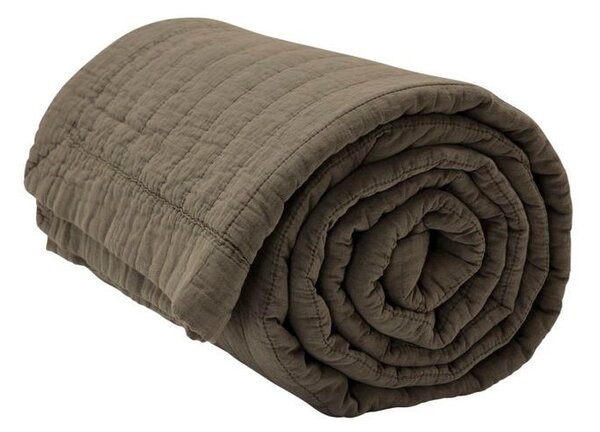 ByNord - Magnhild Quilt Bed Throw 160x280 Bark