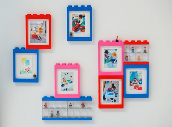 Ramă foto LEGO®, 19,3 x 26,8 cm, roșu