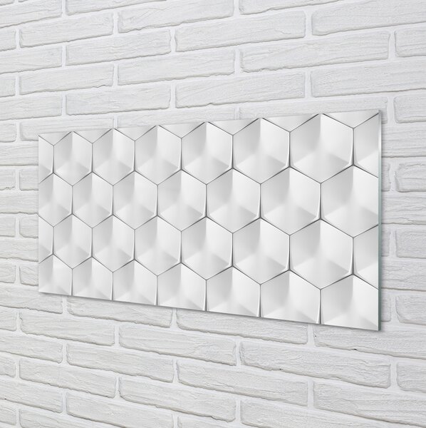 Panouri de sticlă hexagoane 3d