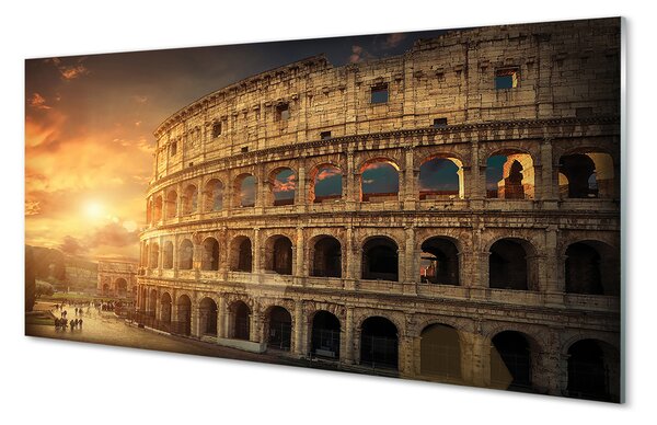 Panouri de sticlă Roma Colosseum apus de soare