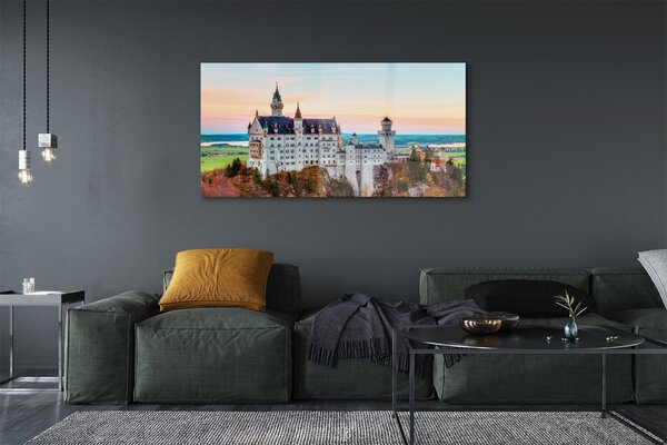 Tablouri pe sticlă Germania Castelul toamna Munchen