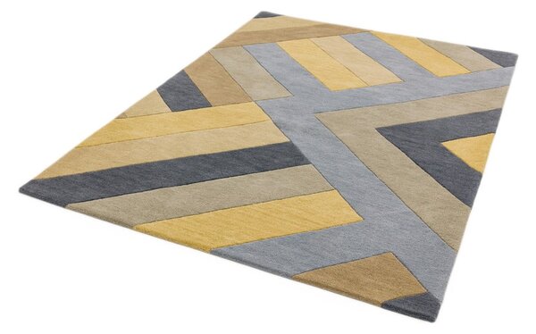 Covor Asiatic Carpets Big Zig, 120 x 170 cm, gri-galben