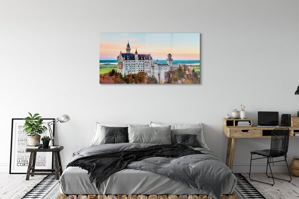 Tablouri pe sticlă Germania Castelul toamna Munchen