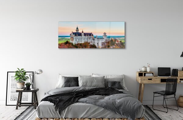 Tablouri pe sticlă Germania Castelul toamna Munchen