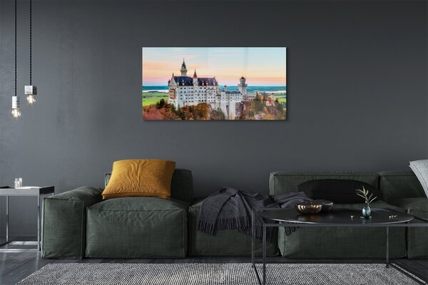Tablouri pe sticlă Germania Castelul toamna Munchen