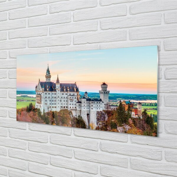 Tablouri pe sticlă Germania Castelul toamna Munchen