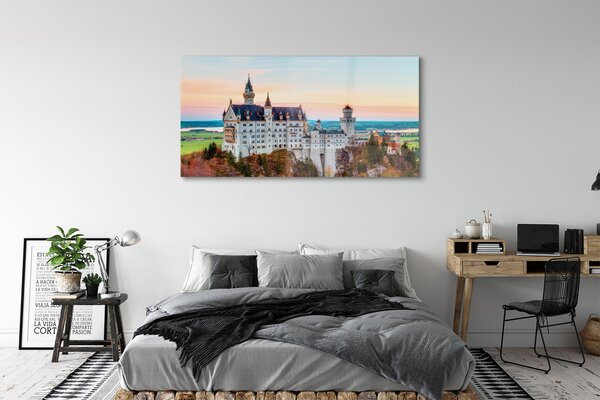 Tablouri pe sticlă Germania Castelul toamna Munchen