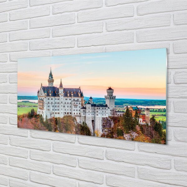 Tablouri pe sticlă Germania Castelul toamna Munchen