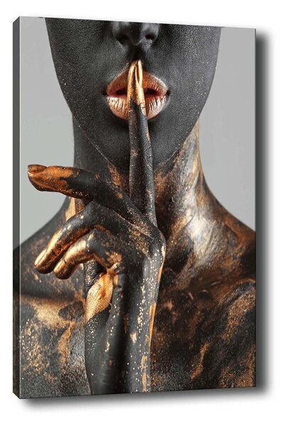 Tablou Canvas African Lady 5, Multicolor, 70x50 cm