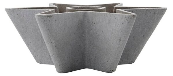 House Doctor - Mold Star Candle Holder Grey