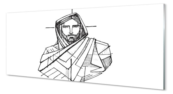 Tablouri pe sticlă desen Isus