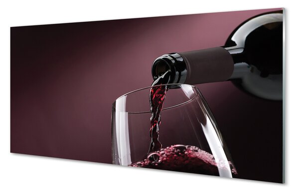 Tablouri pe sticlă vin alb Maroon