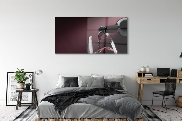 Tablouri pe sticlă vin alb Maroon