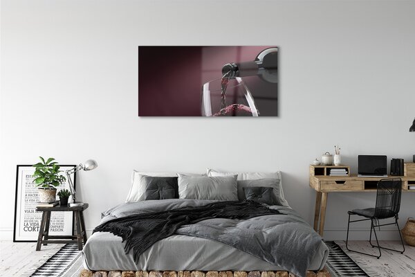 Tablouri pe sticlă vin alb Maroon