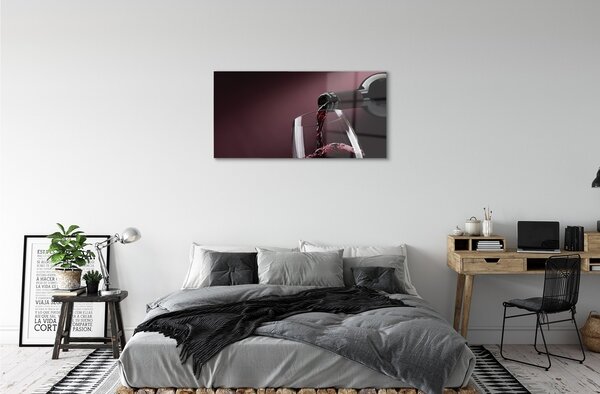 Tablouri pe sticlă vin alb Maroon