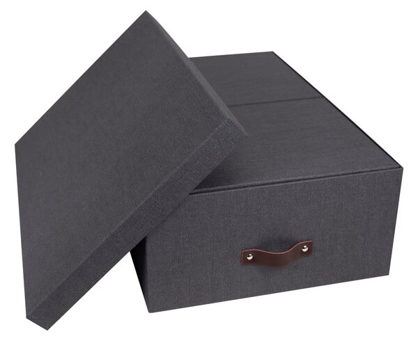 Set 3 cutii de depozitare Bigso Box of Sweden Inge, negru
