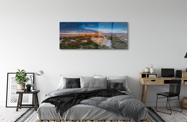 Tablouri pe sticlă Grecia Panorama arhitectura Atena