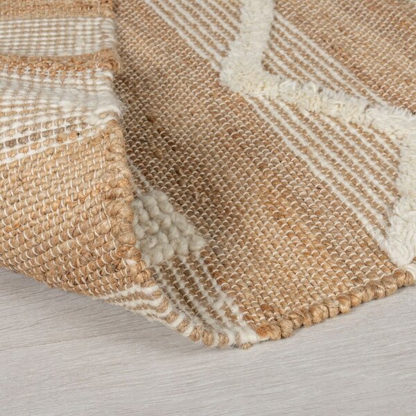 Covor din iută Flair Rugs Medina, 60 x 230 cm, bej