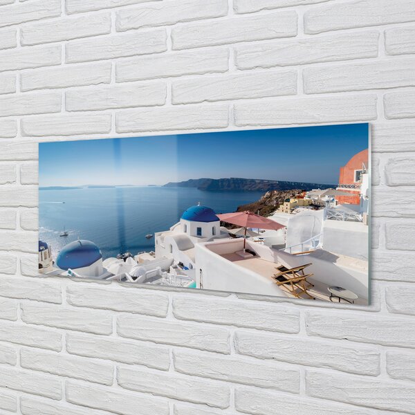Tablouri pe sticlă Grecia panorama mare a clădirilor