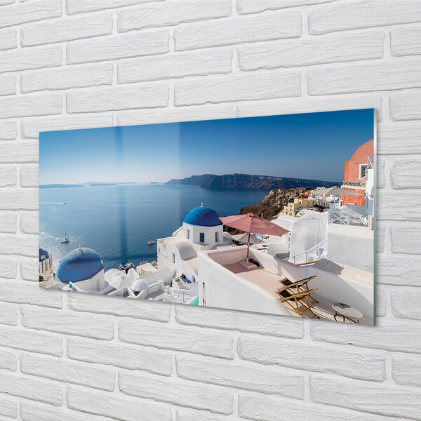 Tablouri pe sticlă Grecia panorama mare a clădirilor