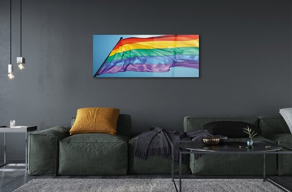 Tablouri pe sticlă pavilion colorat