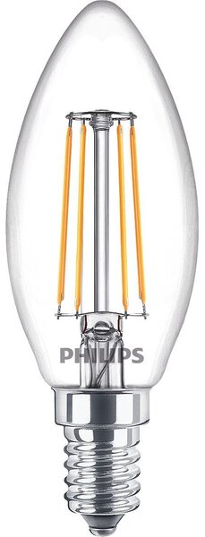 PhilipsPhilips - Bec LED 4,3W Glass Candle (470lm) E14