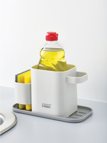 Suport pentru accesorii de spălat gri din plastic Duo – Joseph Joseph