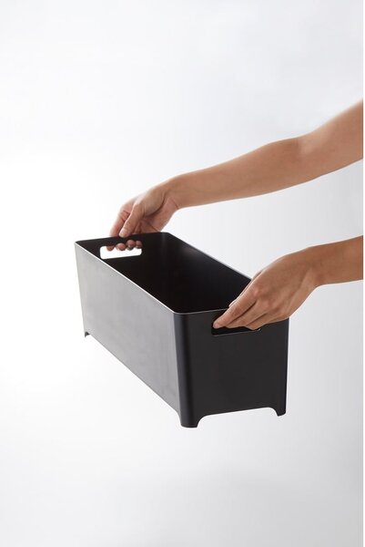 Suport de scurgere vase din silicon Yamazaki Flow, negru