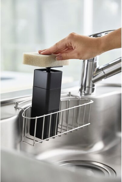 Dozator / dispenser detergent de vase Yamazaki Tower, 250 ml, negru