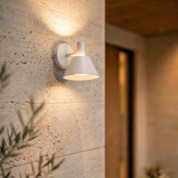 Lămpi de exterior Lucande, Tabena, Alb, Aluminiu, Modern