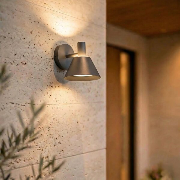 Lămpi de exterior Lucande, Tabena, Negru, Aluminiu, Modern
