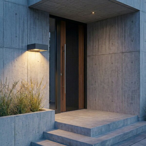 Lămpi de exterior Lucande, Ashkan, Gri, Metal, Modern
