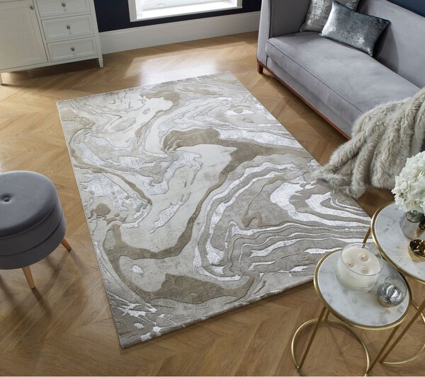 Covor bej 80x150 cm Marbled – Flair Rugs