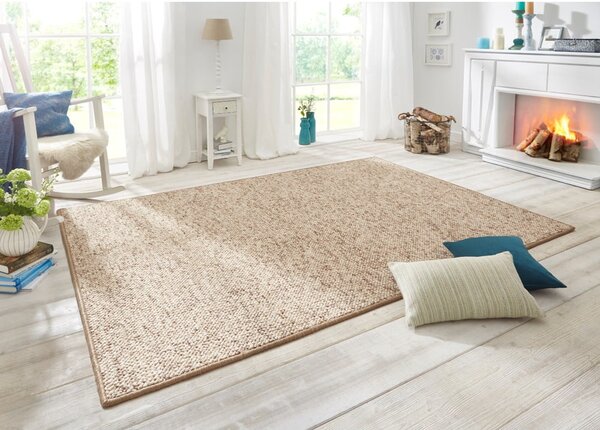 Covor maro deschis 60x90 cm Wolly – BT Carpet