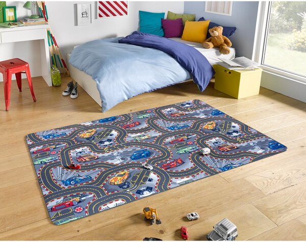 Covor pentru copii Hanse Home Play Race Track, 160x240 cm