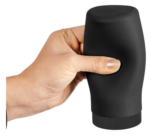 Dozator / dispenser de săpun din silicon Wenko Easy Squeez-e, negru