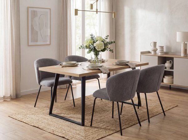 Scaun de dining KEVIN VARDO gri