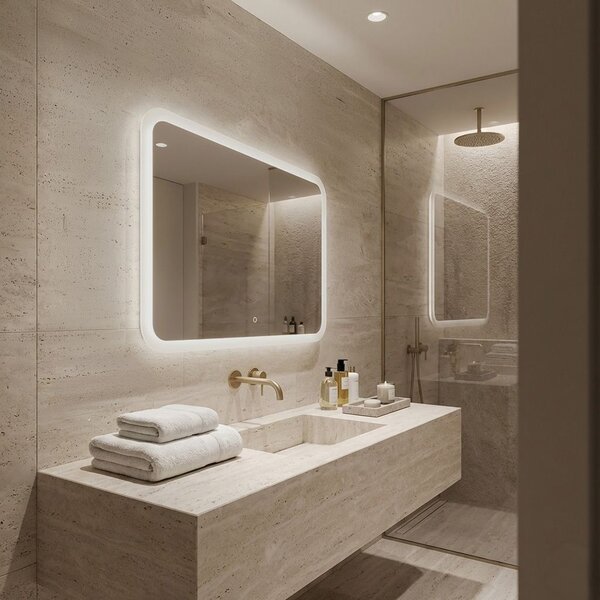Oglindă LED 80x60cm TOP-3