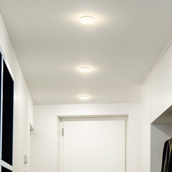 Ribag Punto LED plafonieră cu LED-uri dimabile 42cm 3000K, reglabil, Alb, Camera de zi / sufragerie, Metal, Design